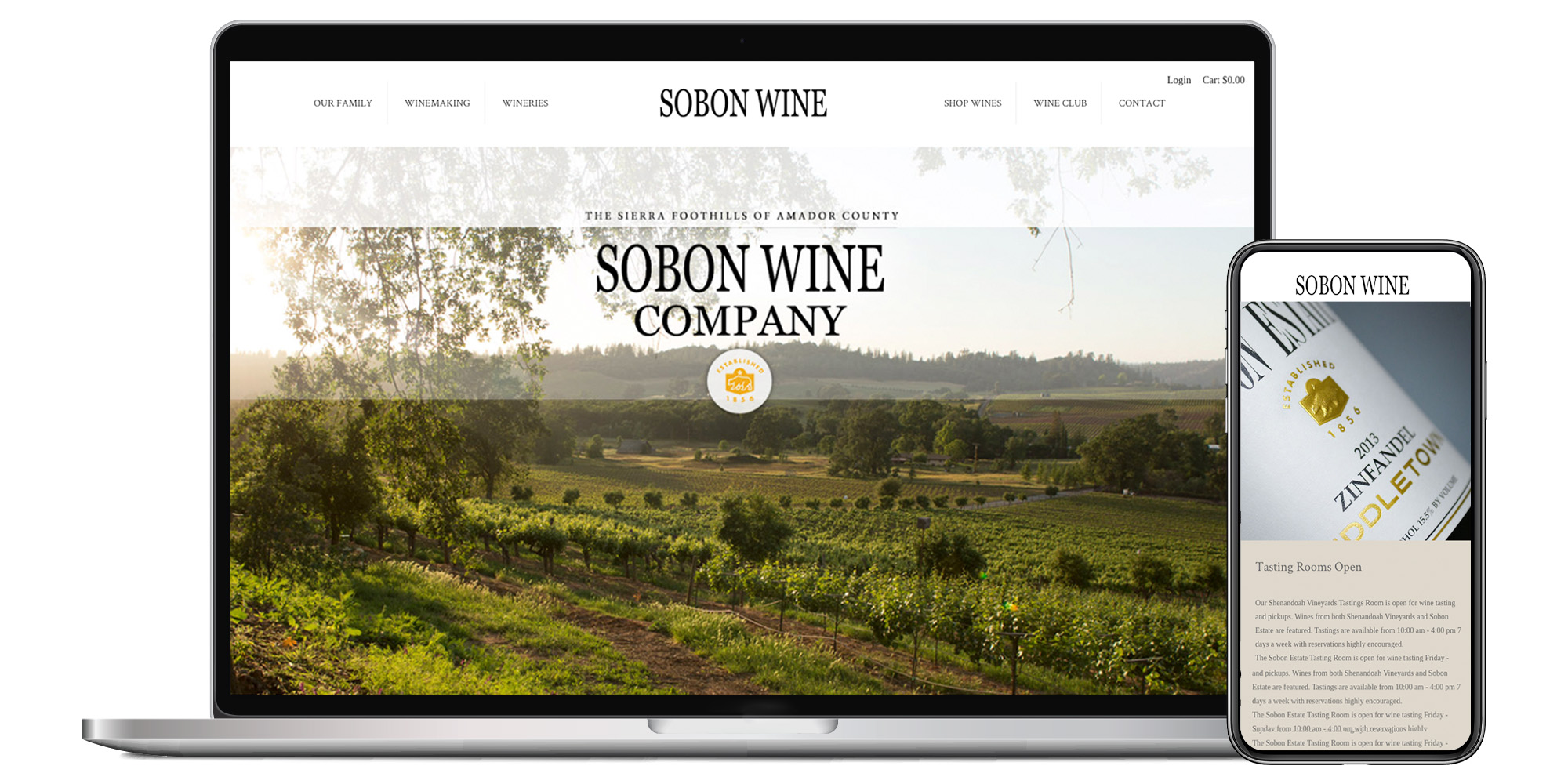 BrandKind Website Sobon Winery
