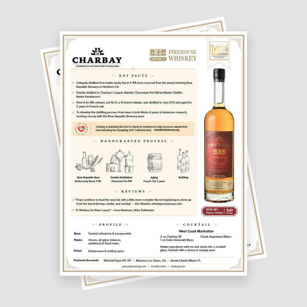 Charbay - Sell Sheets