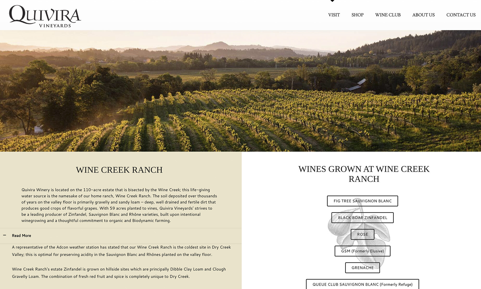 Brandkind Quivira Website Vineyards