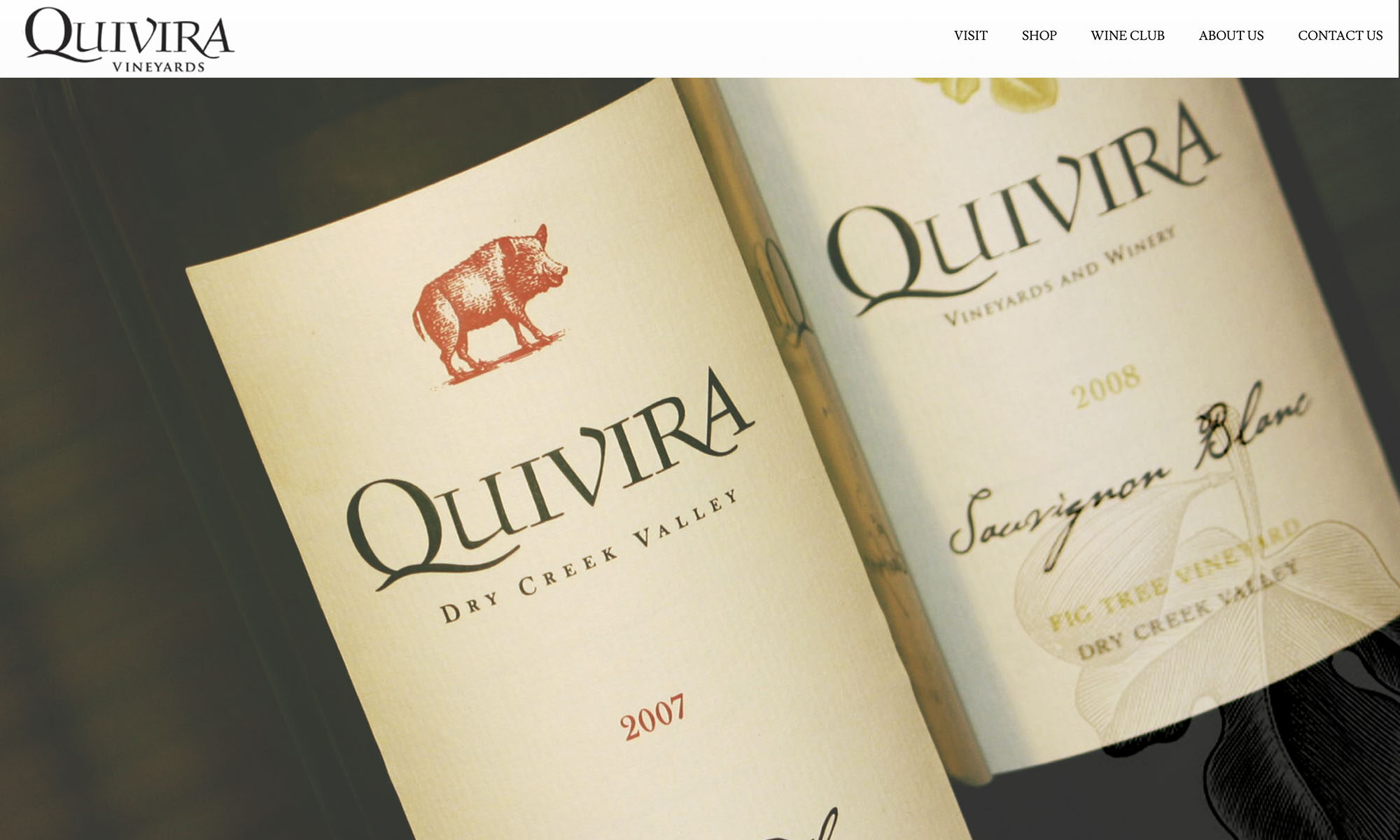 Brandkind Quivira Website Wines