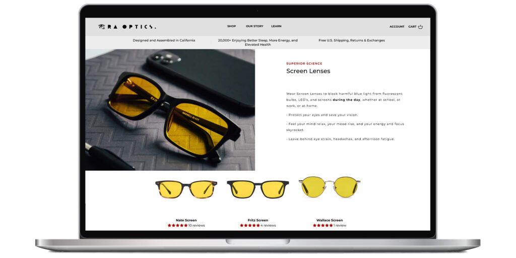 Ra Optics - Web Design Ra Optics - Web Design