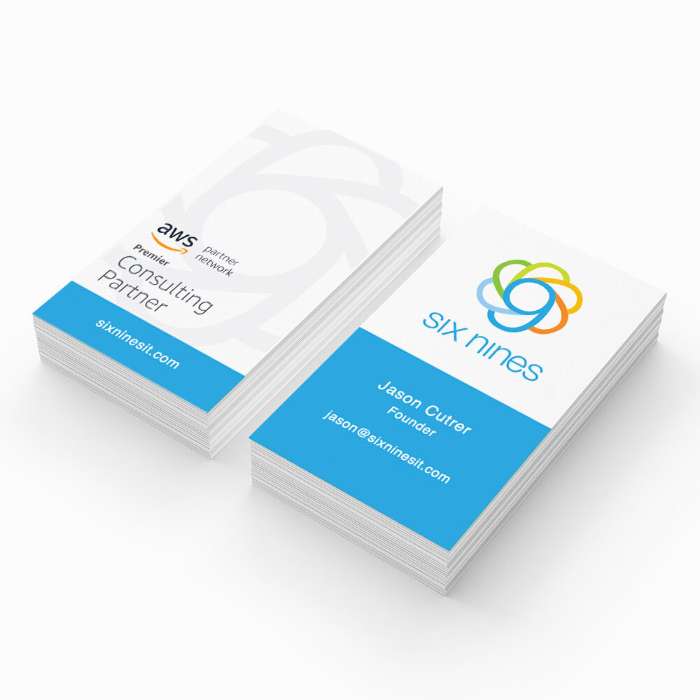 Six Nines Branding Business Card Six Nines Branding Business Card