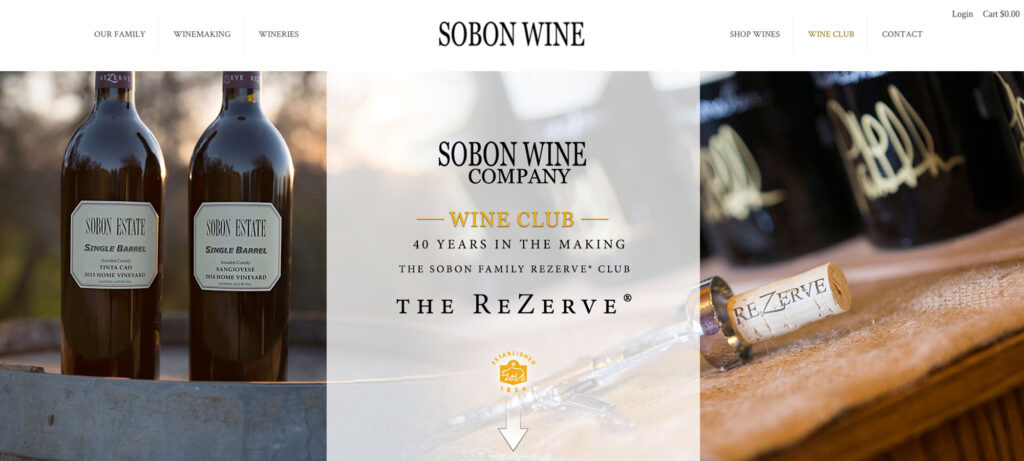 Sobon WIne Club Web